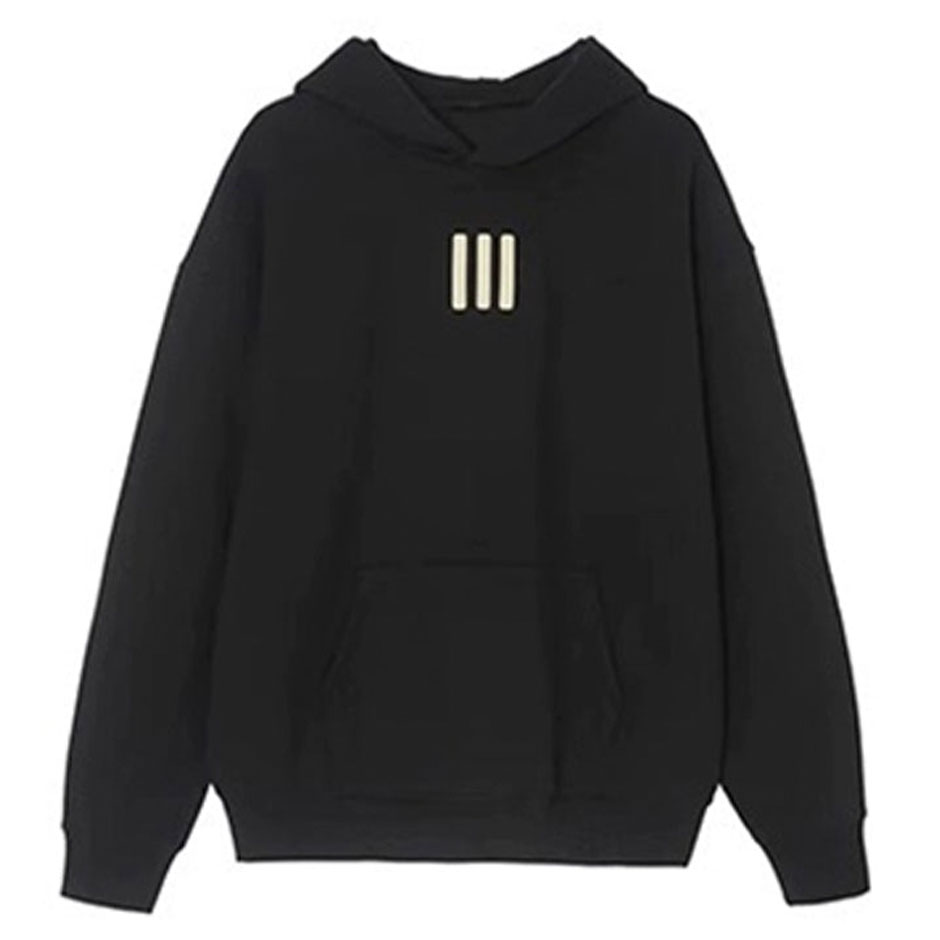 ATHLETICS-Cotton-Black-Hoodie