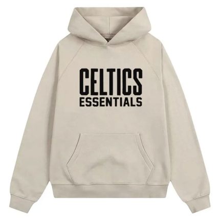 Celtics Hoodie Cream Or Light Heather