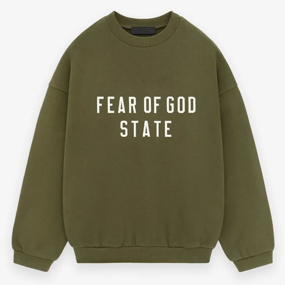 Fleece-Crewneck-Olive-Green-Sweatshirt