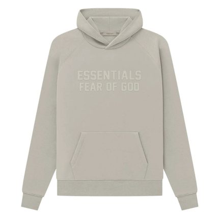 Flocked Elephant White Hoodie