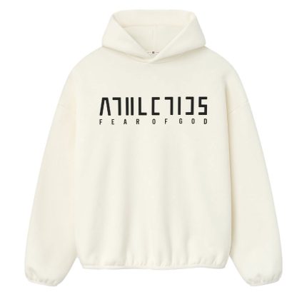 Athletics Cotton Fleece Hoodie Cream White