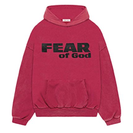 Vintage “Fear Is Gone” Hoodie Red
