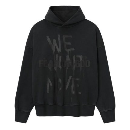 We Won't Move" Vintage Fit Hoodie Black